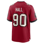 Kooe TB.Buccaneers #90 Logan Hall Red Game Player Jersey