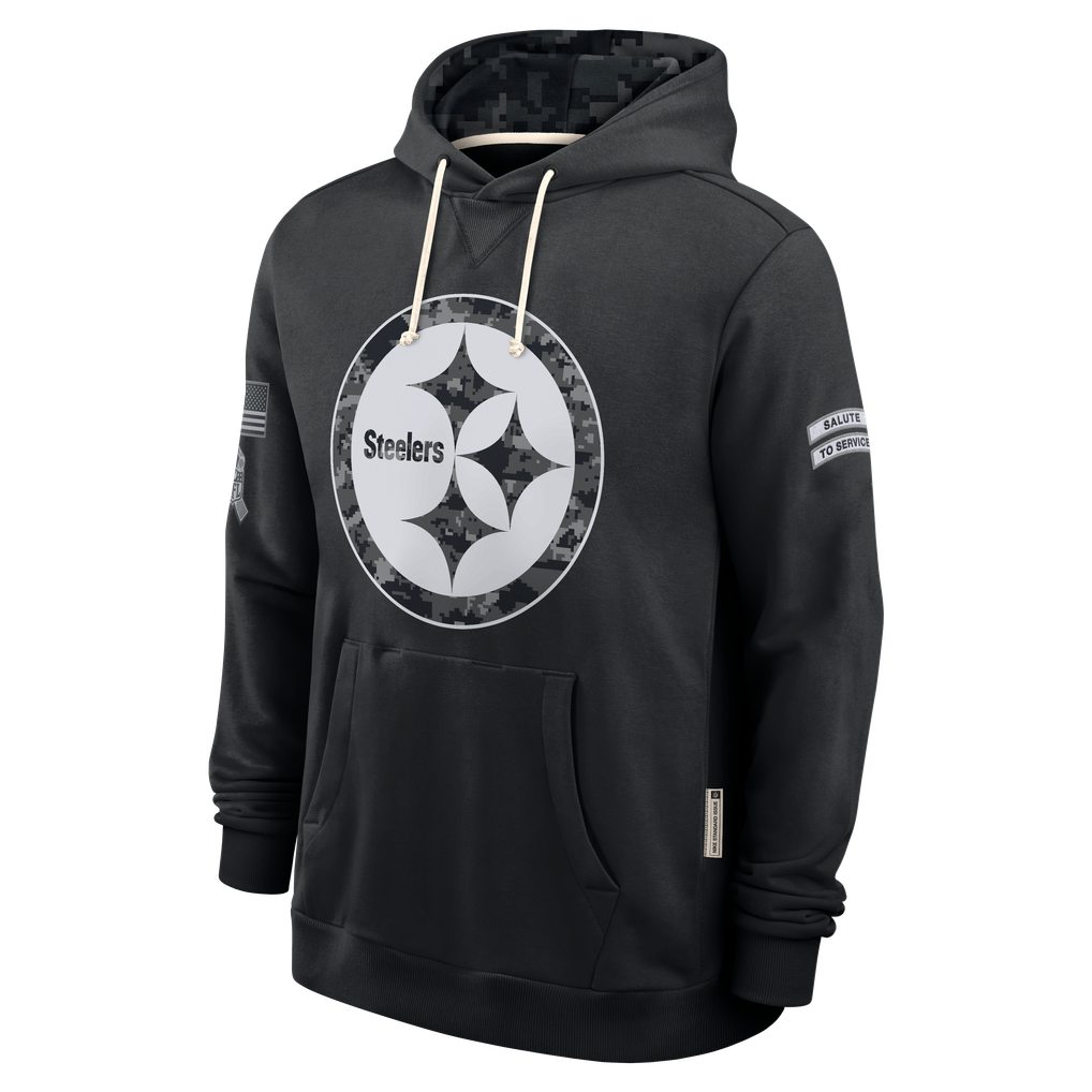 Kooe P.Steelers Black 2026 Salute to Service Sideline Dri-FIT Pullover Hoodie Jerseys