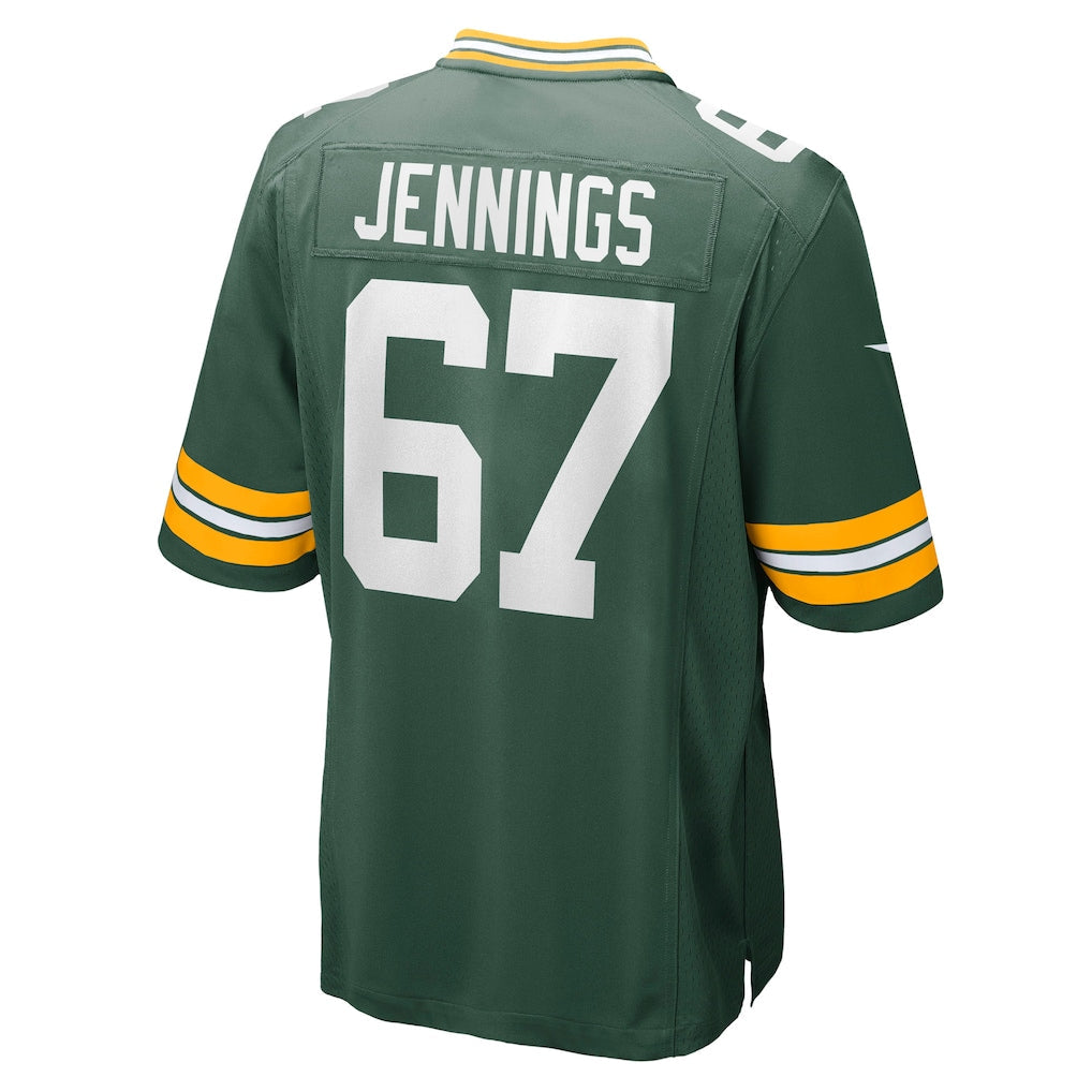 Kooe GB.Packers #67 Donovan Jennings Green Game Jersey