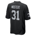 Kooe LV.Raiders #31 Raheem Mostert Black Team Game Jersey