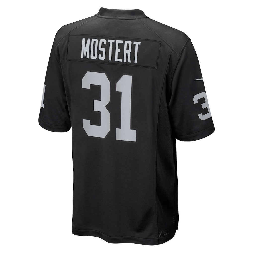 Kooe LV.Raiders #31 Raheem Mostert Black Team Game Jersey