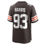 Kooe C.Browns #93 Shelby Harris Brown Team Game Jersey