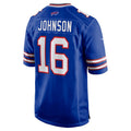 Kooe B.Bills #16 Xavier Johnson Royal Game Jersey