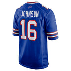 Kooe B.Bills #16 Xavier Johnson Royal Game Jersey