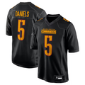 Kooe #5 Jayden Daniels Player W.Commanders Carbon Black Fashion Stitched Jerseys