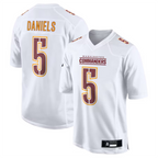 Kooe #5 Jayden Daniels Player W.Commanders Tundra White Fashion Stitched Jerseys