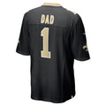 Kooe NO.Saints #1 Dad Black Game Jersey