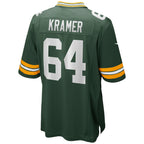 Kooe GB.Packers #64 Jerry Kramer Green Team Retired Player Game Jersey