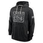 Kooe NY.Giants Black 2026 Salute to Service Sideline Dri-FIT Pullover Hoodie Jerseys