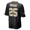 Kooe NO.Saints #25 Rejzohn Wright Black Team Game Jersey
