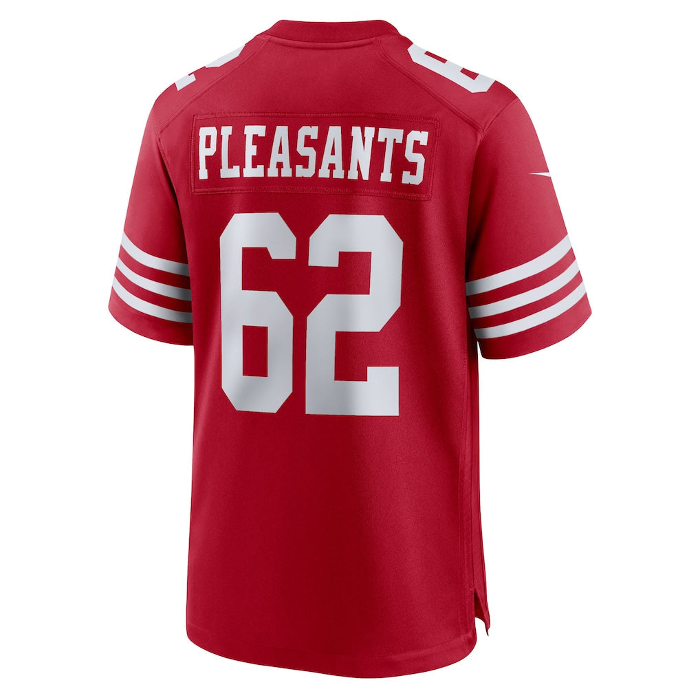 Kooe SF.49ers #62 Austen Pleasants Scarlet Team Game Jersey