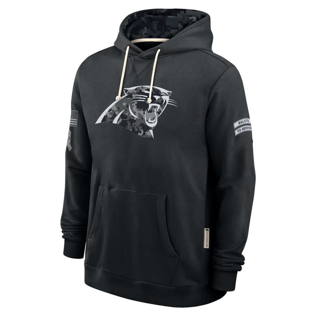 Kooe C.Panthers Black 2026 Salute to Service Sideline Dri-FIT Pullover Hoodie Jerseys