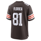 Kooe C.Browns #81 Luke Floriea Brown Team Game Jersey
