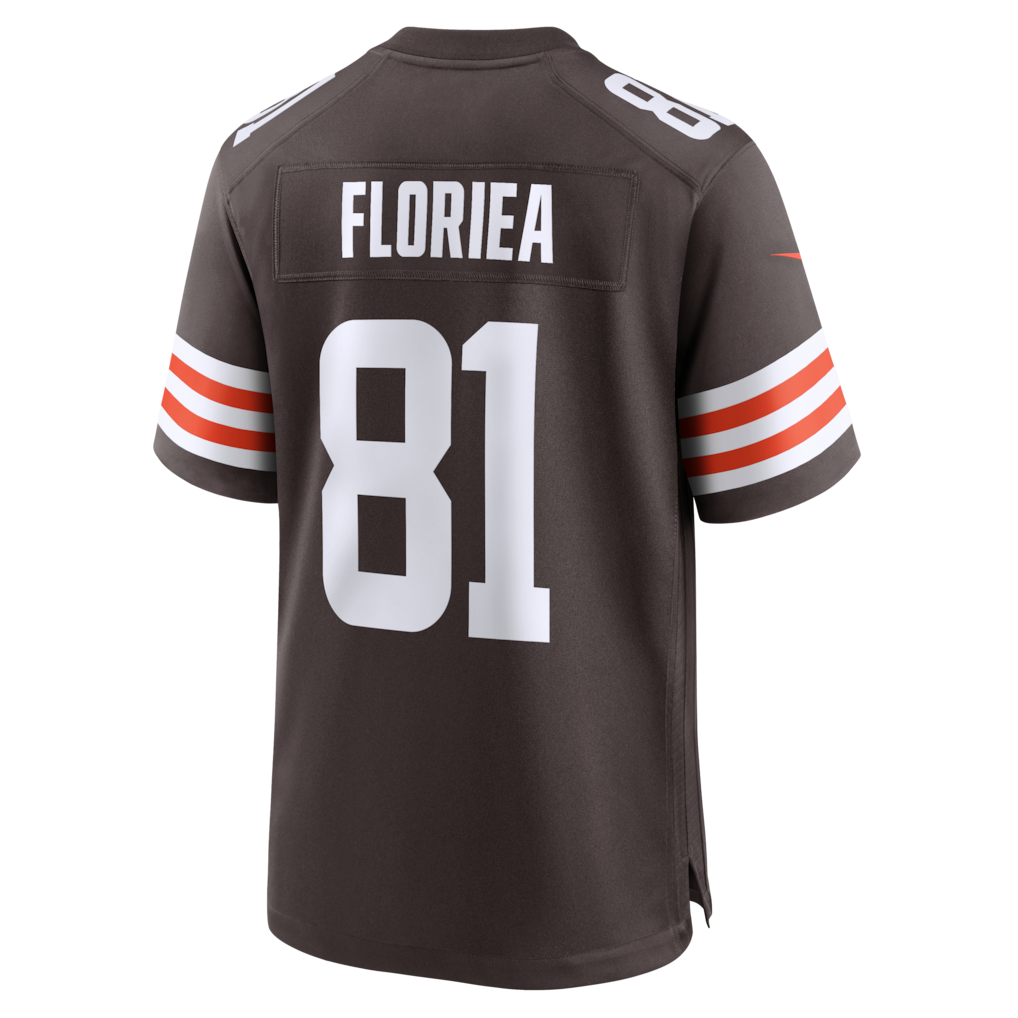 Kooe C.Browns #81 Luke Floriea Brown Team Game Jersey
