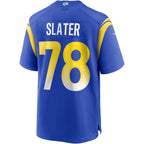 Kooe LA.Rams #78 Jackie Slater Royal Game Retired Player Jersey