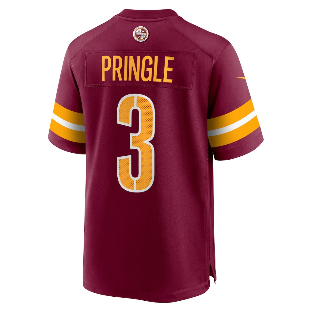 Kooe W.Commanders #3 Byron Pringle Burgundy Game Jersey