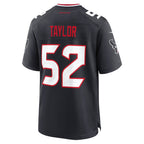 Kooe H.Texans #52 Darrell Taylor Navy Team Game Jersey