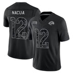 Kooe LA.Rams #12 Puka Nacua Player Black Limited 2026 Salute to Service Home Game Stitched Jerseys