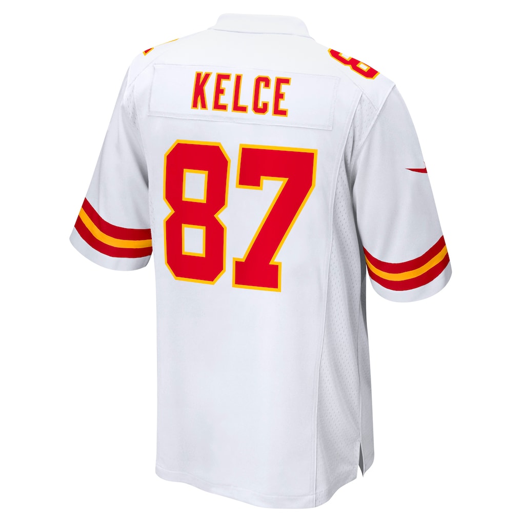 Kooe KC.Chiefs #87 Travis Kelce White Player Game Jersey