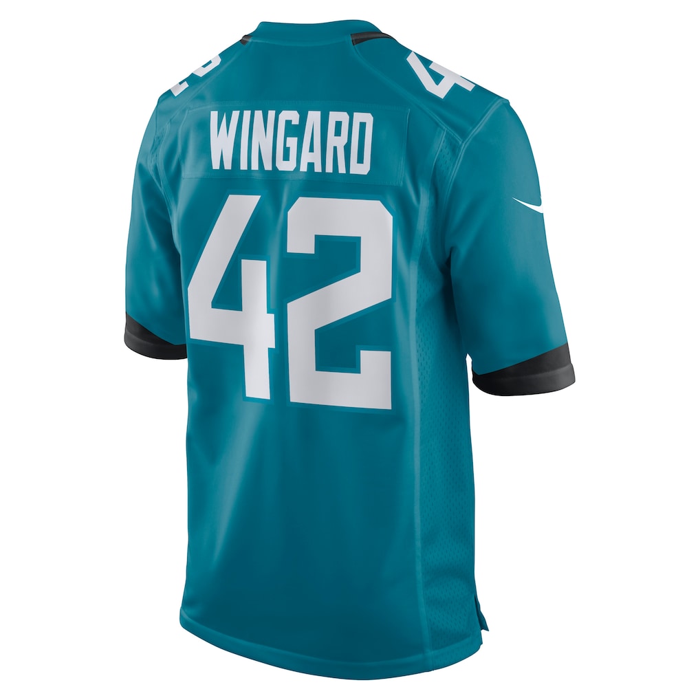 Kooe J.Jaguars #42 Andrew Wingard Teal Game Jersey