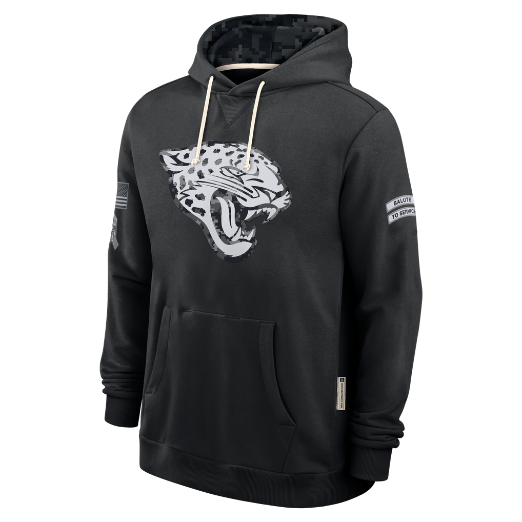 Kooe J.Jaguars Black 2026 Salute to Service Sideline Dri-FIT Pullover Hoodie Jerseys