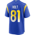 Kooe LA.Rams #81 Torry Holt Royal Game Retired Player Jersey
