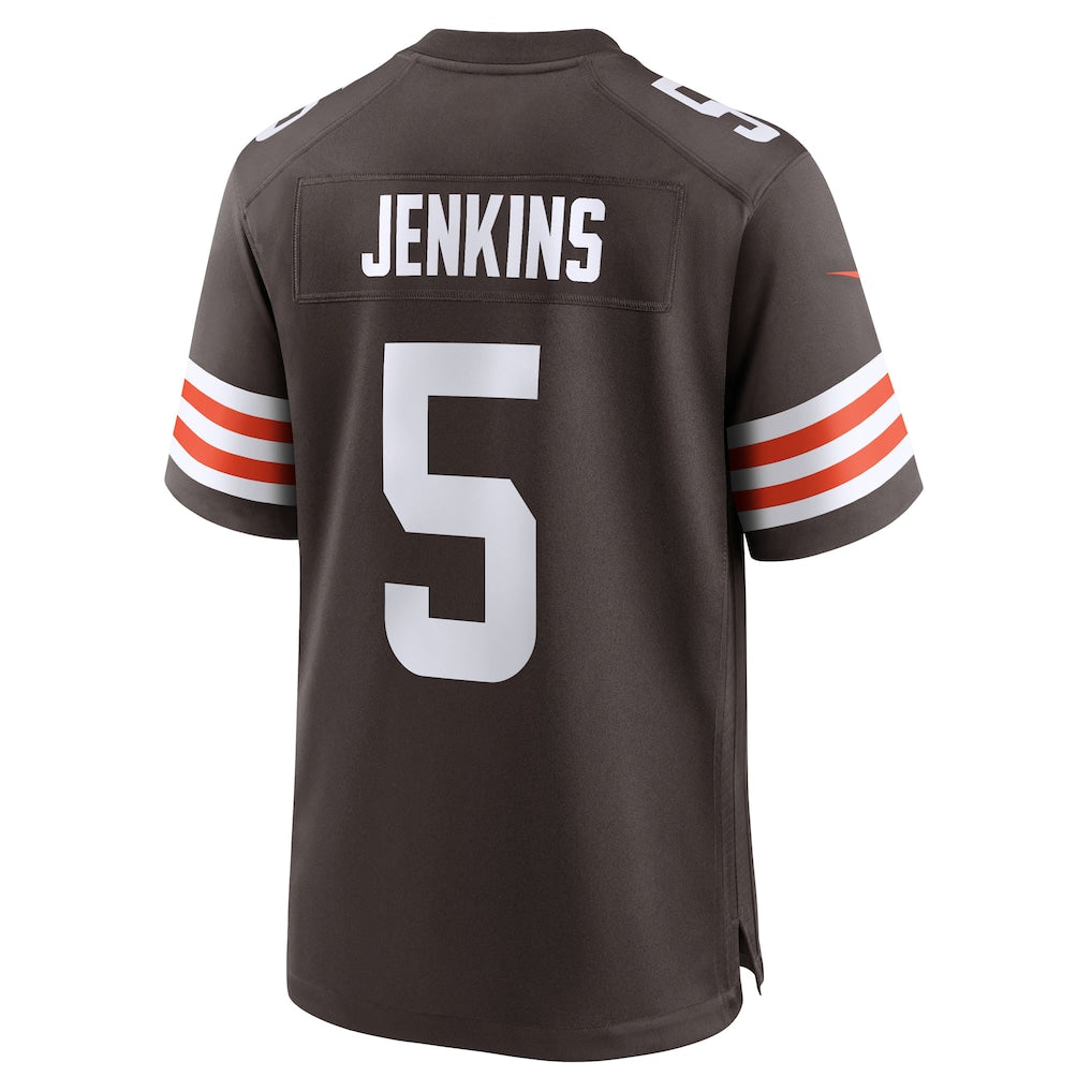 Kooe C.Browns #5 Rayshawn Jenkins Brown Team Game Jersey