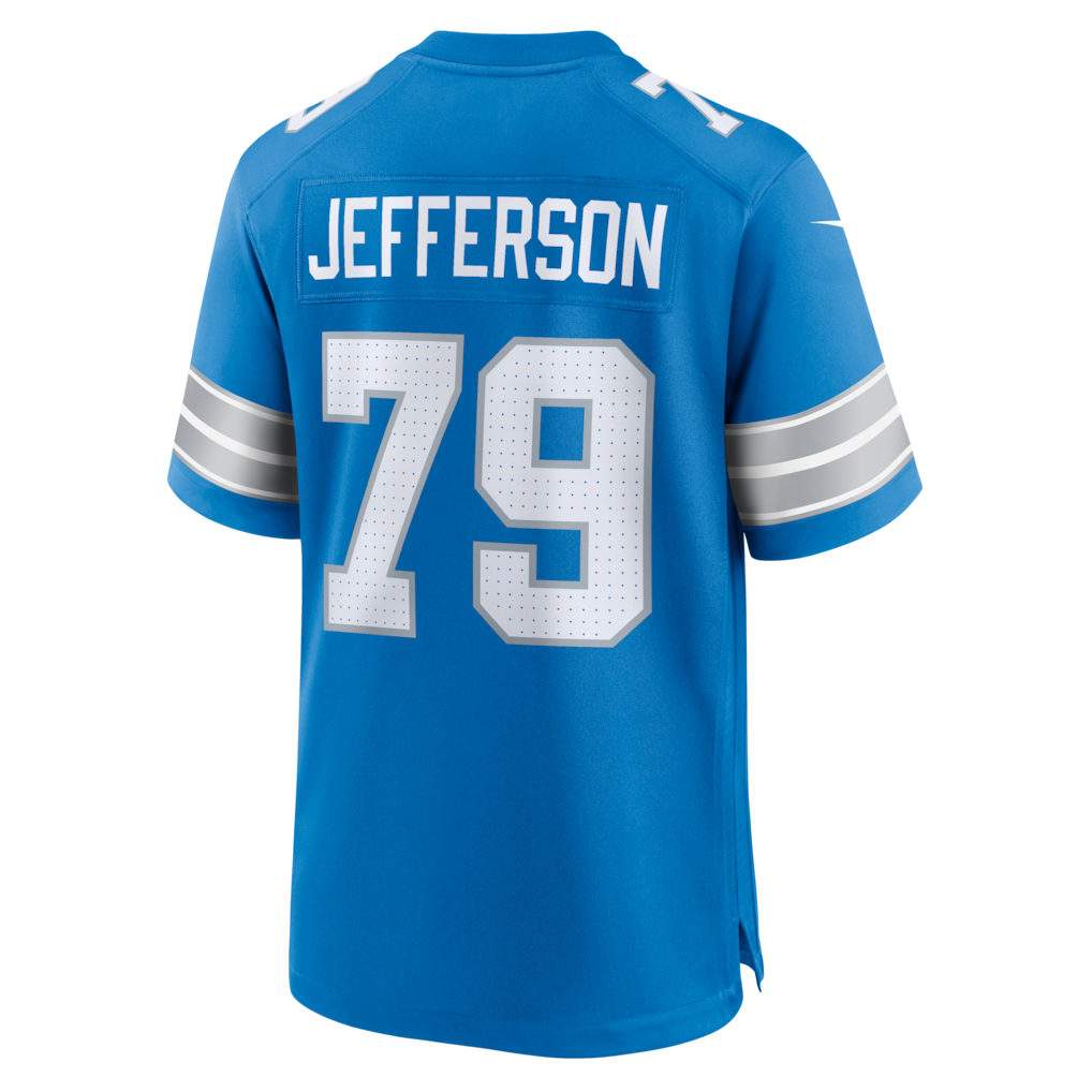 Kooe D.Lions #79 Quinton Jefferson Blue Team Game Jersey