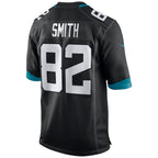 Kooe J.Jaguars #82 Jimmy Smith Black Retired Player Alternate Game Jersey