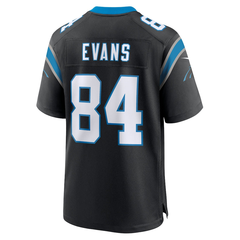 Kooe C.Panthers #84 Mitchell Evans Black Team Game Jersey
