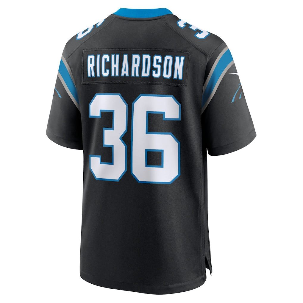 Kooe C.Panthers #36 Demani Richardson Black Team Game Jersey