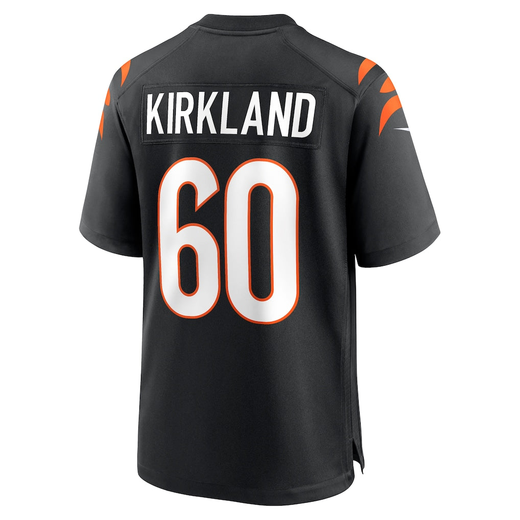 Kooe C.Bengals #60 Jaxson Kirkland Black Team Game Jersey