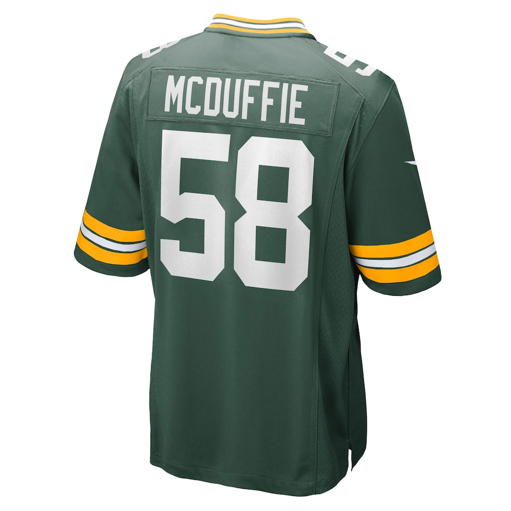 Kooe GB.Packers #58 Isaiah McDuffie Green Game Jersey