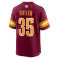 Kooe W.Commanders #35 Percy Butler Burgundy Player Game Jersey