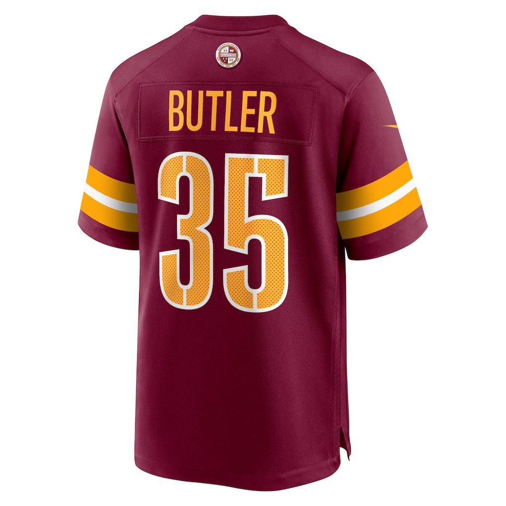 Kooe W.Commanders #35 Percy Butler Burgundy Player Game Jersey