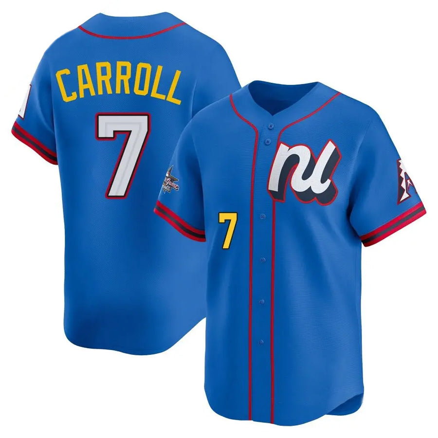 Kooe A.Diamondbacks #7 Corbin Carroll Player Blue All-Star Edition Limited Personalized Stitched Jerseys