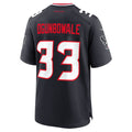 Kooe H.Texans #33 Dare Ogunbowale Navy Team Game Jersey