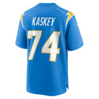 Kooe LA.Chargers #74 Matt Kaskey Powder Blue Team Game Jersey