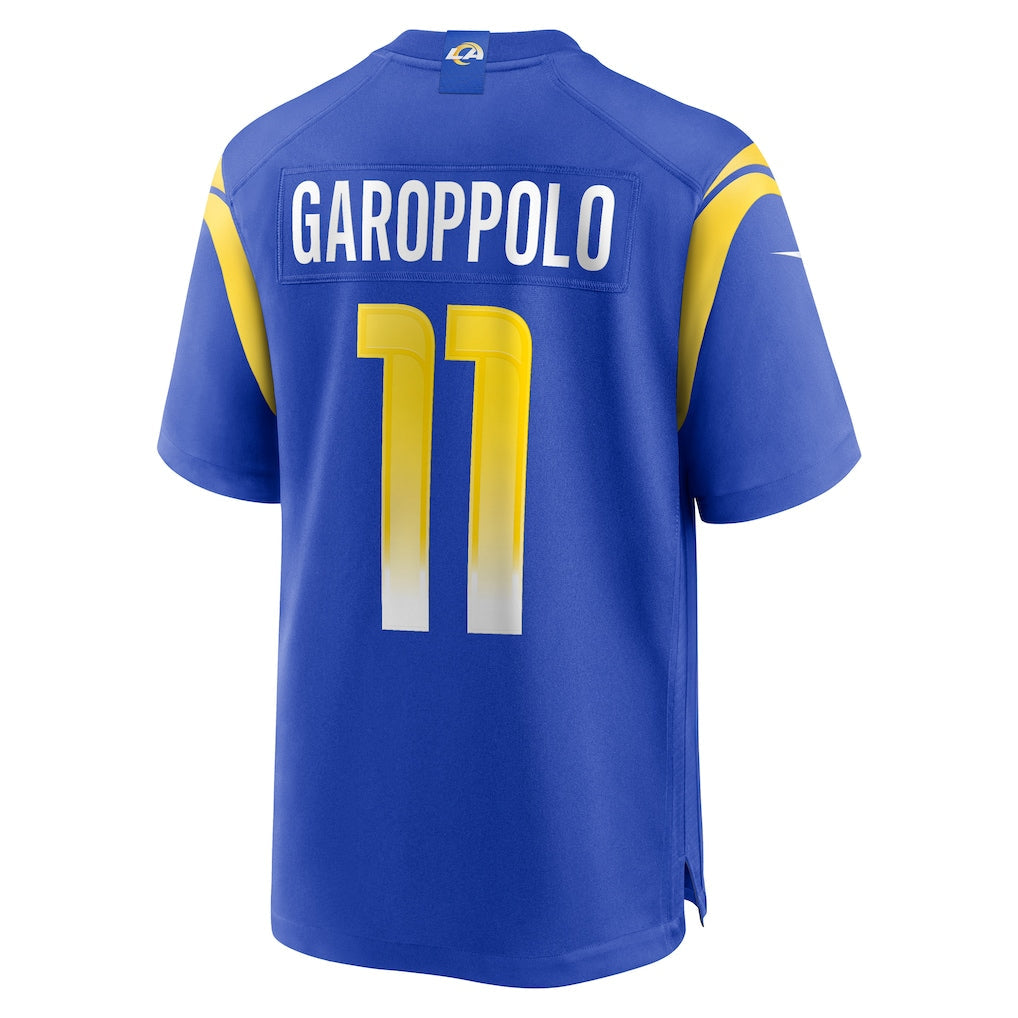 Kooe LA.Rams #11 Jimmy Garoppolo Royal Game Jersey