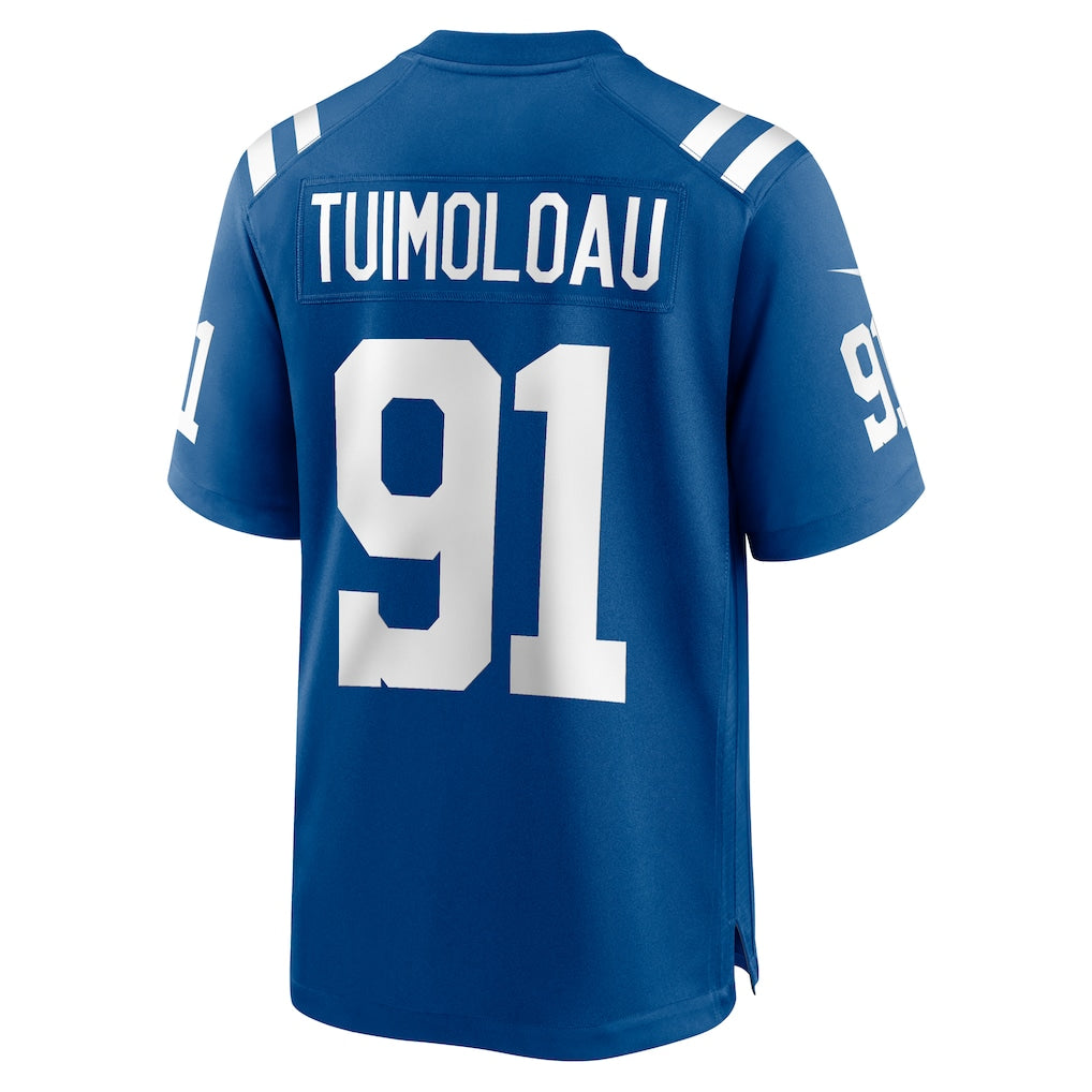 Kooe IN.Colts #91 JT Tuimoloau Royal Team Game Jersey