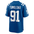 Kooe IN.Colts #91 JT Tuimoloau Royal Team Game Jersey