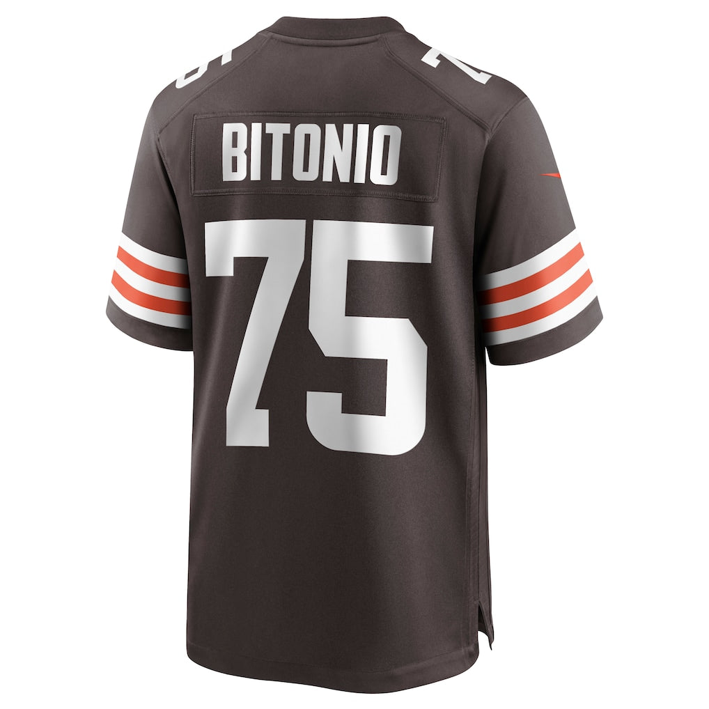 Kooe C.Browns #75 Joel Bitonio Brown Game Jersey