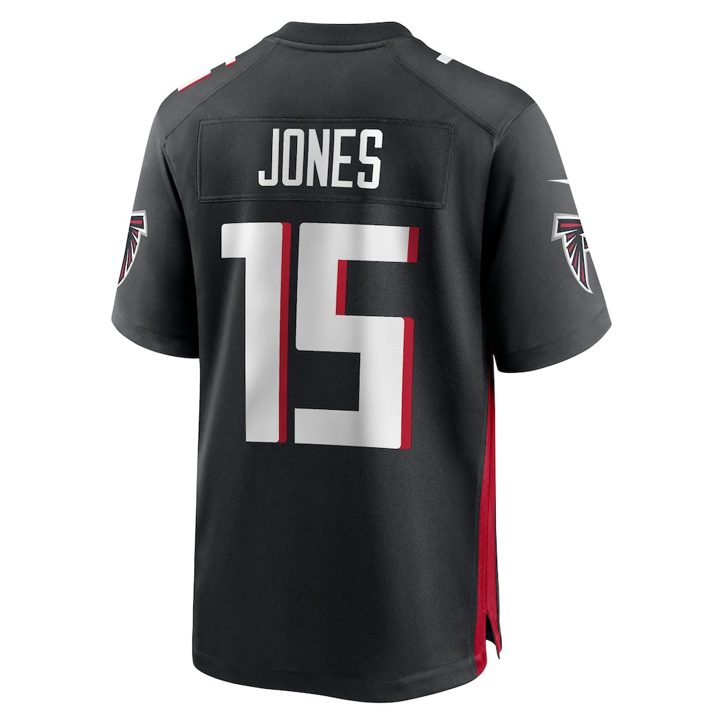 Kooe A.Falcons #15 Emory Jones Black Team Game Jersey