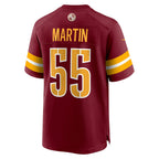 Kooe W.Commanders #55 Jacob Martin Burgundy Team Game Jersey
