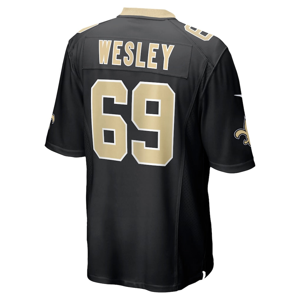 Kooe NO.Saints #69 Barry Wesley Black Team Game Jersey