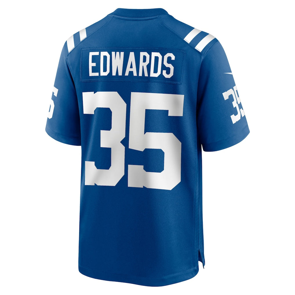 Kooe IN.Colts #35 Johnathan Edwards Royal Team Game Jersey