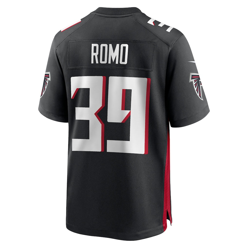 Kooe A.Falcons #39 John Parker Romo Black Team Game Jersey
