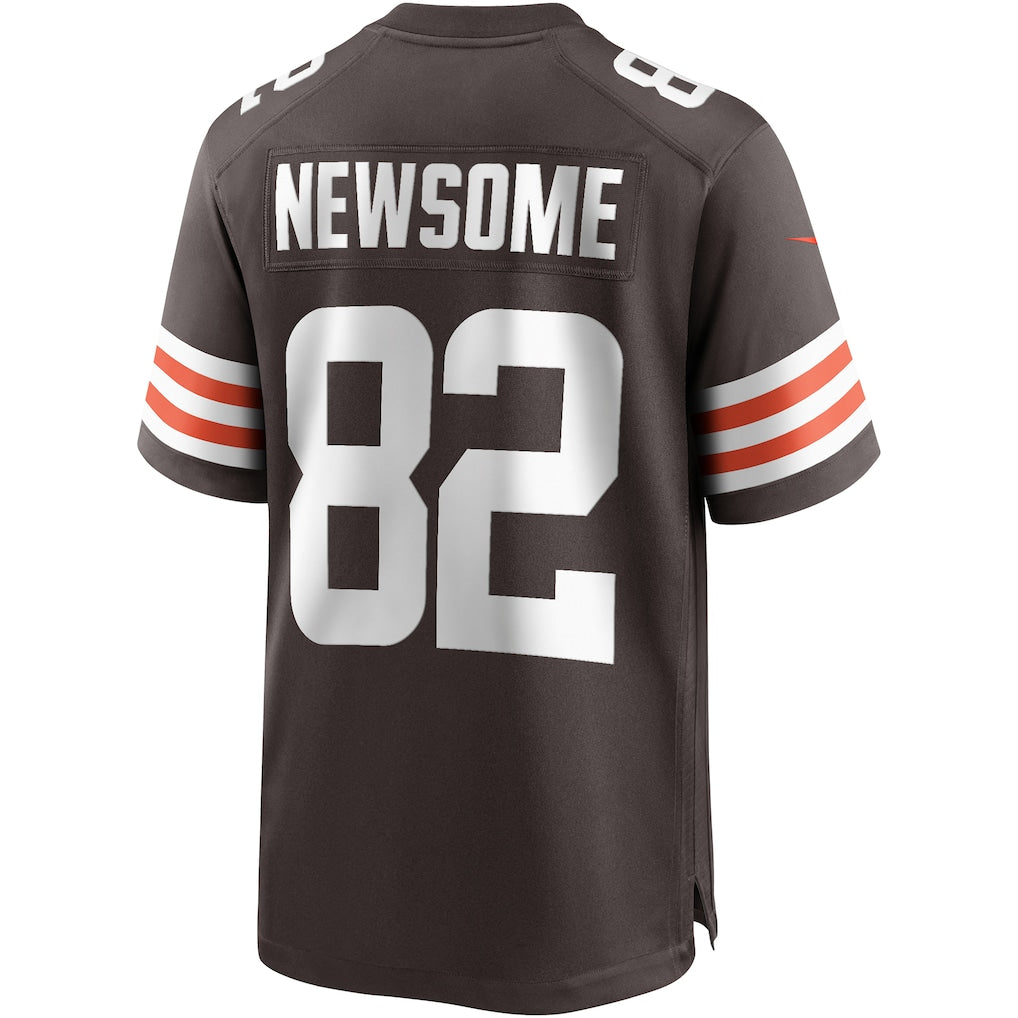 Kooe C.Browns #82 Ozzie Newsome Brown Game Retired Player Jersey