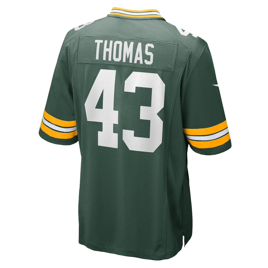 Kooe GB.Packers #43 Kiondre Thomas Green Team Game Jersey