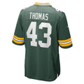 Kooe GB.Packers #43 Kiondre Thomas Green Team Game Jersey